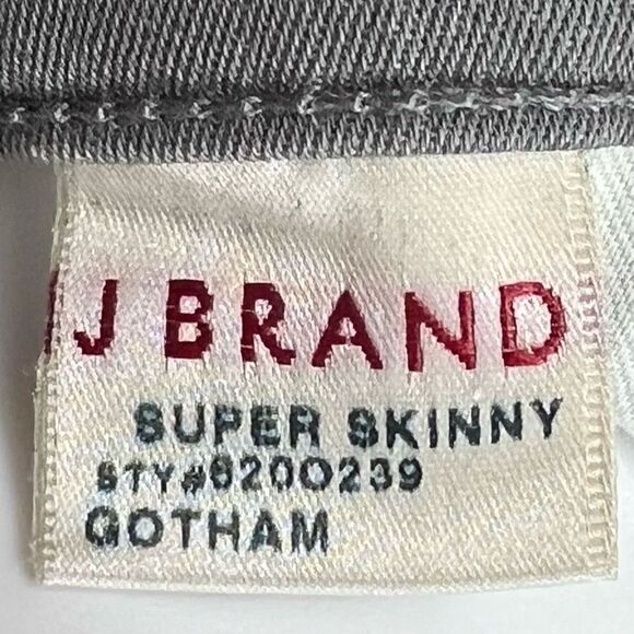 J Brand Gotham Super Skinny Gray Jeans - Picture 6 of 14